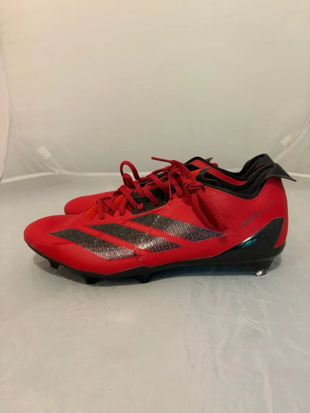 Adidas Adizero Electric II power red black men’s football cleats sz 13 JH8744